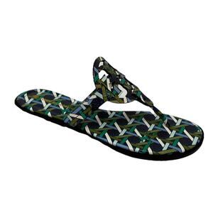 Tory Burch Miller blue geo metro blue print 7